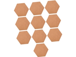 Tablero De Corcho Para Fotos Y Mensajes, Forma Hexagonal, Fácil De Pegar, Multiusos.