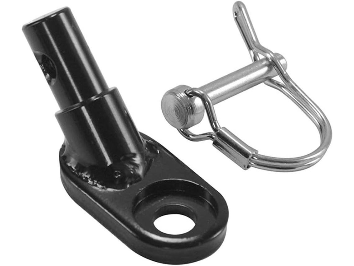 Práctico enganche para remolque de bicicleta, ejes sólidos, construcción de acero inoxidable para bicicletas universales y eléctricas, diseño portátil.