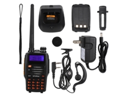 Radio Walkie-talkie Inalámbrica Gt-3plus Vhf Uhf Con Batería Recargable De Iones De Litio, Portátil.