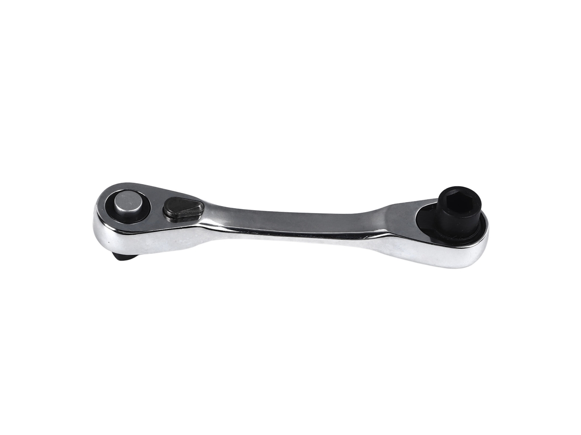 Llave Inglesa Mini Cogswain Con Dos Cabezales, 1/4 De Pulgada, 72 Dientes, Acero Cromo-vanadio.