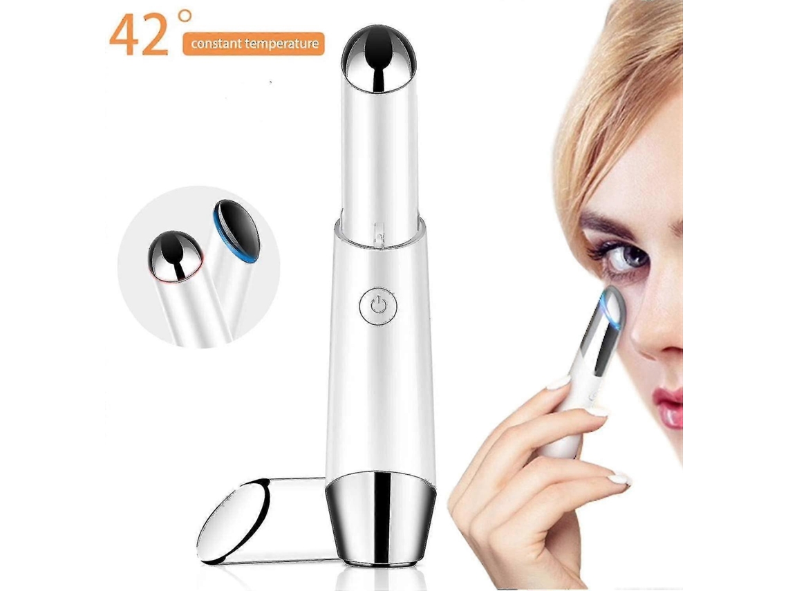 Masajeador de ojos eléctrico iónico con 42 niveles de calor, recargable por USB, elimina ojeras, arrugas y bolsas.
