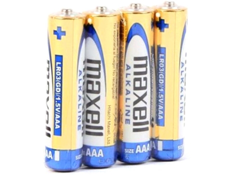 Pack 4 Pilas Alcalinas 1.5V LR03 AAA - MAXELL