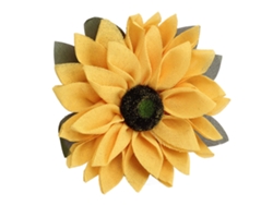 Corona de girasol artificial amarilla para puerta de 15,7 pulgadas