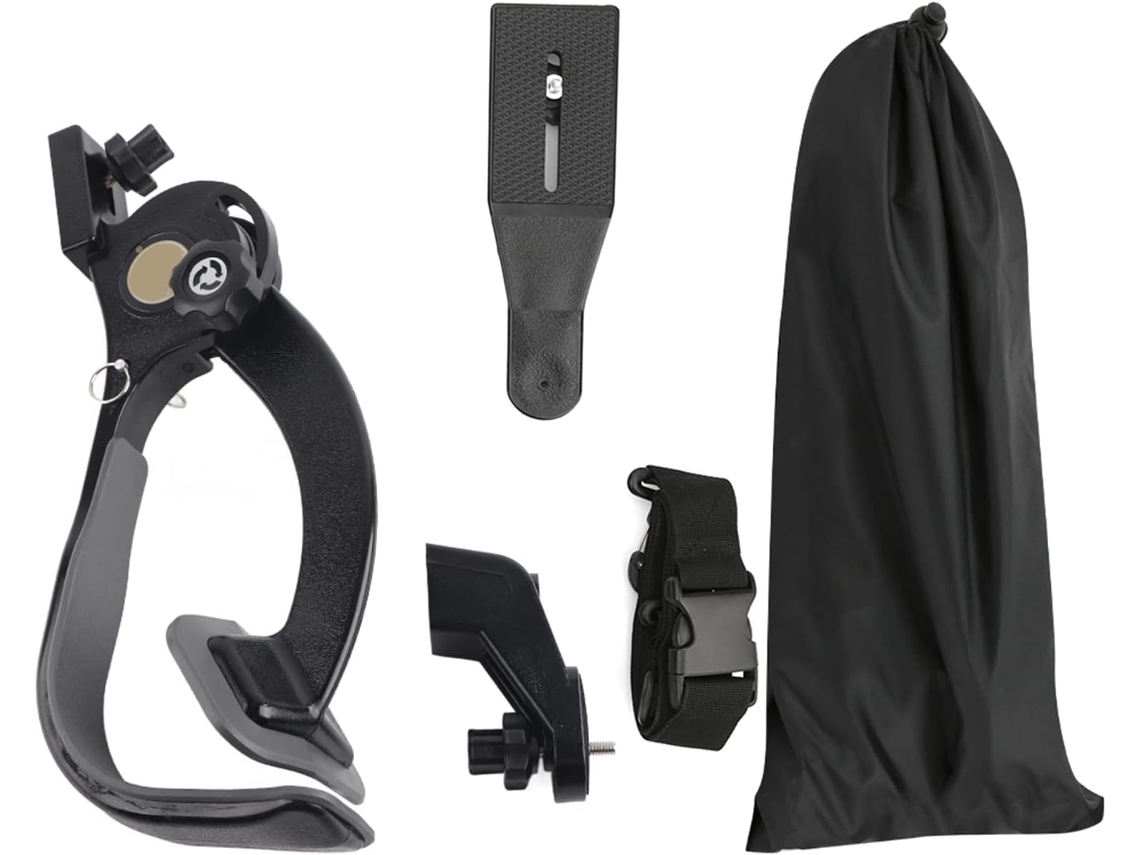 Soporte De Hombro Negro Sr 500 Para Cámara, Ideal Para Vídeos Estables Y Cámaras Dslr.