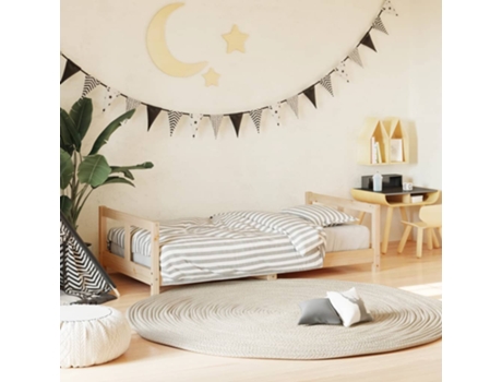 Estructura De Cama Para Niños VIDAXL Marrón Madera (80x160 cm)