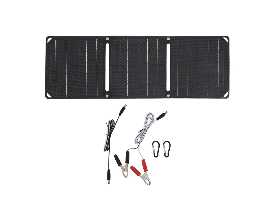 Panel Solar Plegable Monocristalino Etfe De 40 W Con Usb Tipo C Para Acampada Al Aire Libre.