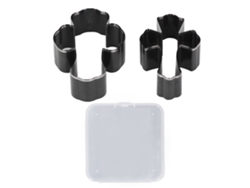 2 Pcs Matriz De Corte En Forma De Cruz De Acero Aleado Para Artesanía En Cuero Con Agujero Hueco