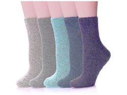 2026-pantuflas Fuzzy Para Mujer Niña - Suaves Y Cálidas Microfibra Para El Hogar Talla Única 9-11