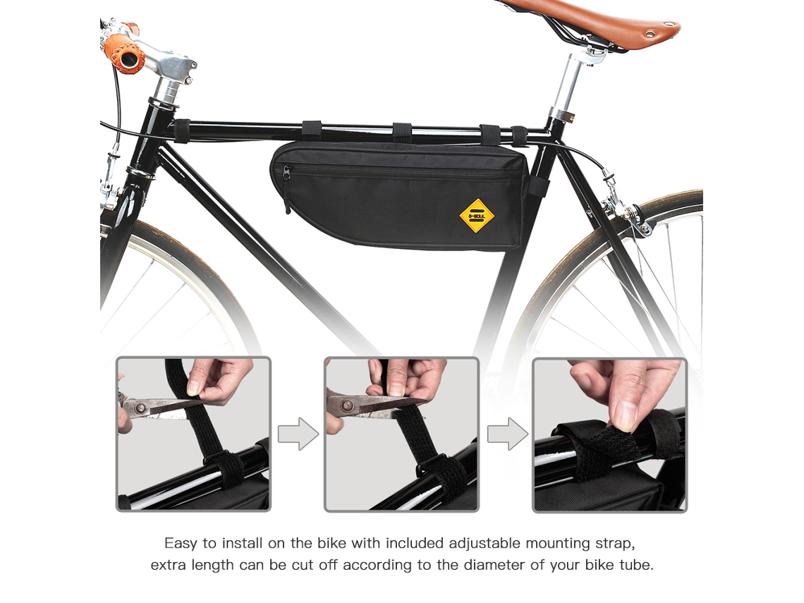Bolsa triangular impermeable para bicicleta, delantera, MTB, herramientas, mochila | Sin marca