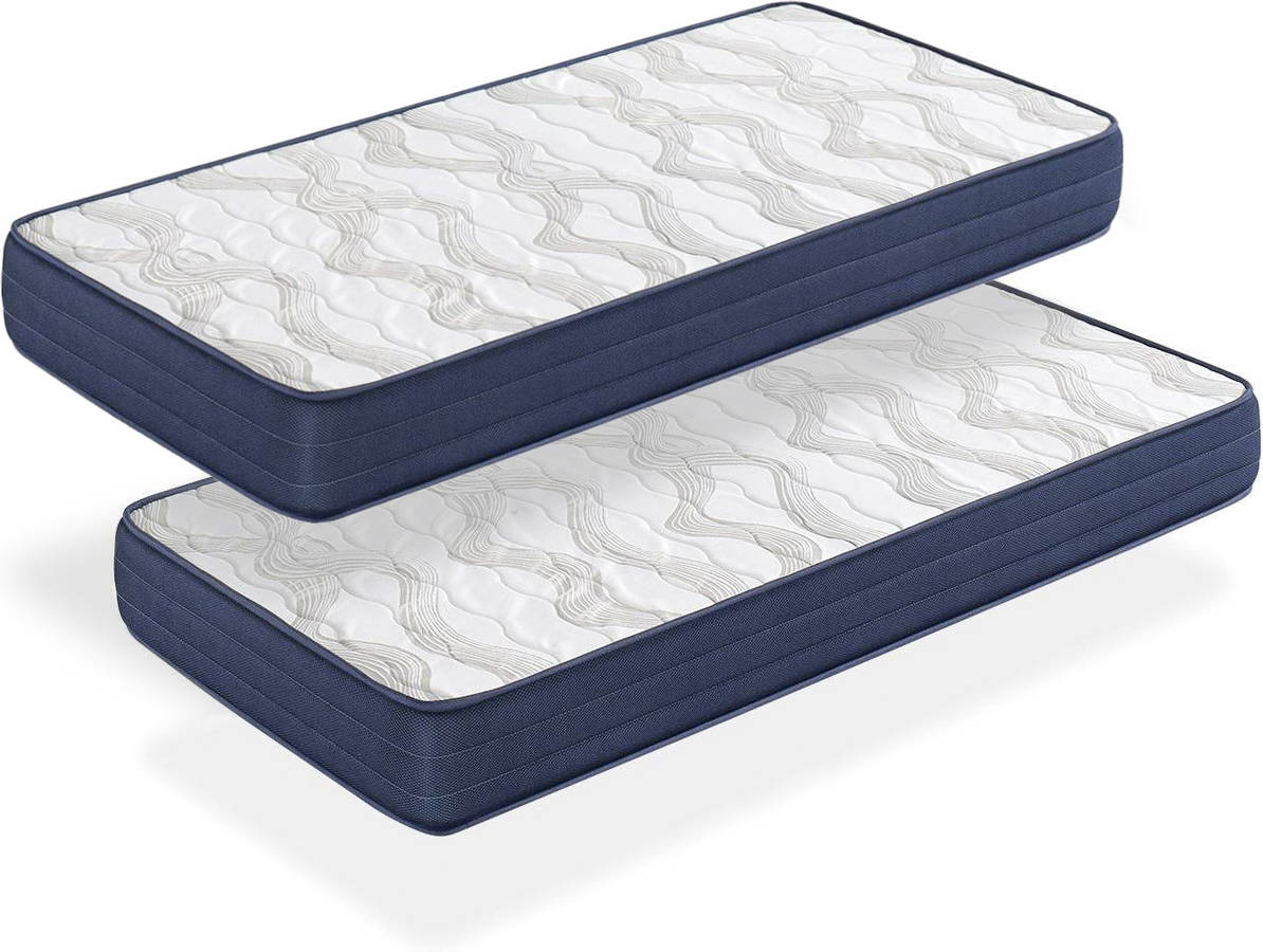 Colchon Pack 2 air latex 90x190 altura 18 cm refuerzo lumbar de juvenil dormissimo 90 190