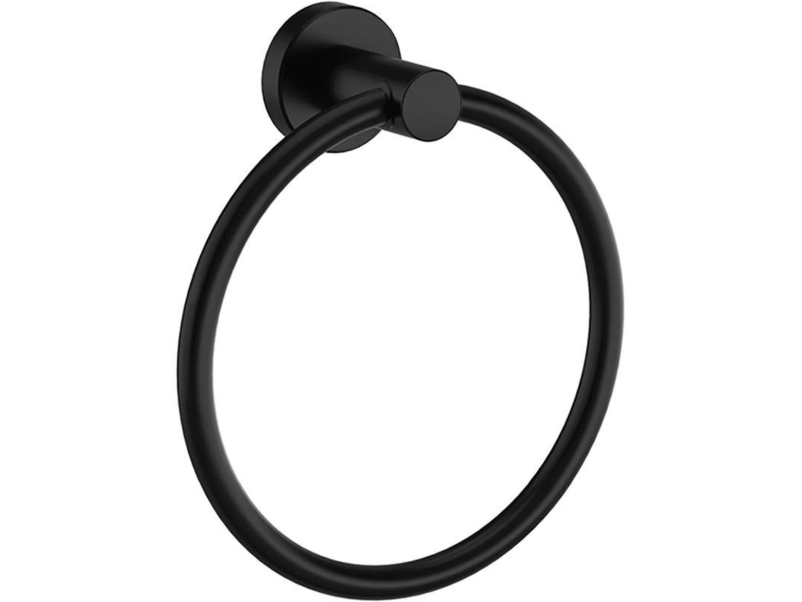 2026-anillo De Toalla Negro Acero Inoxidable Sus 304 Para Baño, Soporte De Toalla De Mano Montado En Pared, Diseño Moderno Mate