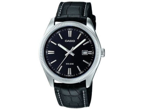 Reloj CASIO Hombre (Piel - Negro)