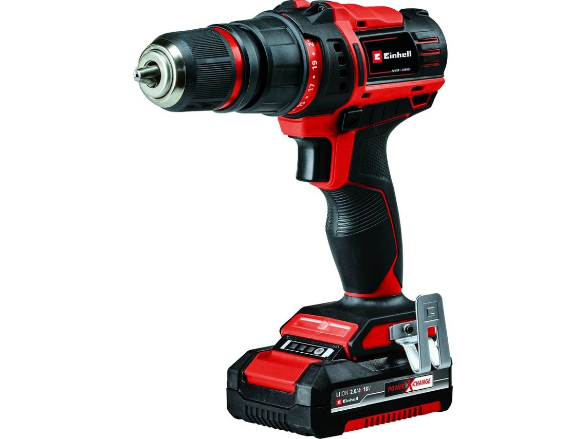 Taladro/atornillador inalámbrico Einhell TE-CD 18/45 3X-Li +22 (2x2.0 Ah)