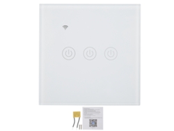 Panel Interruptor Inteligente 3 Botones Táctil Inalámbrico Zigbee 200-240v Ac Para Bombillas Led