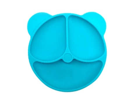 Platos de silicona para niños pequeños Platos para bebés Apto para lavavajillas y microondas Platos de silicona antideslizantes e irrompibles -azul...