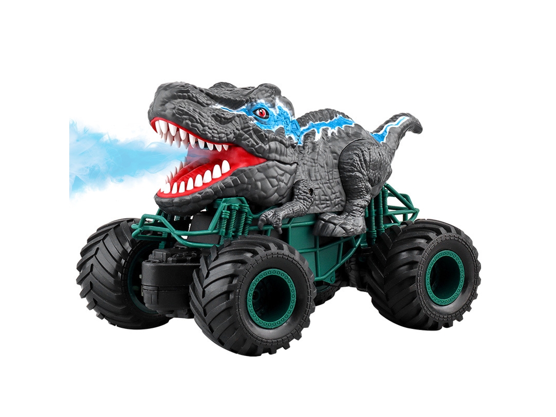 Camión de juguete con forma de dinosaurio, con control remoto de 2,4 GHz y luces Panoona.