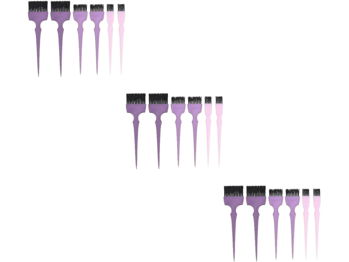 18pièces Pinceaux De Pour Cabello Cepillo Applicateur Pratique Salon Et Usage Domestique Rosa