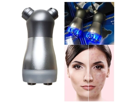 AUJEZON Plata LED Fotón Rejuvenecimiento Masajeador Facial Radio Frecuencia Instrumento de Belleza Sin Agujas