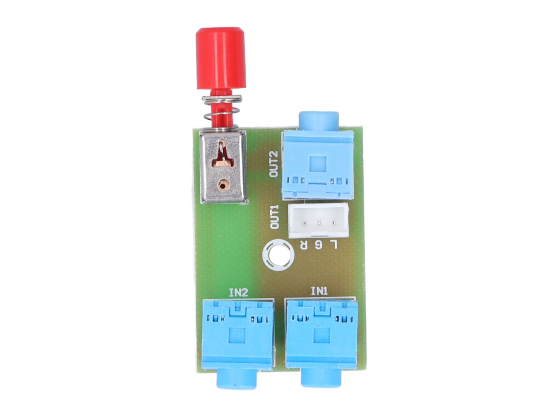 Módulo De Interrupción De Audio 3.5mm 2 Entradas 1 Salida Placa Con Conector Xhm371