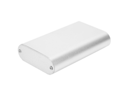 Omni-caja De Proyecto De Aluminio Mate Plata Estuche Para Reproductor De Coche 24x70x110mm