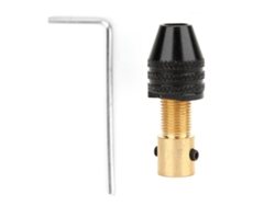 Mini Portabrocas Para Taladro Eléctrico, Latón Negro, 2,35 Mm/3,175 Mm Con Varilla