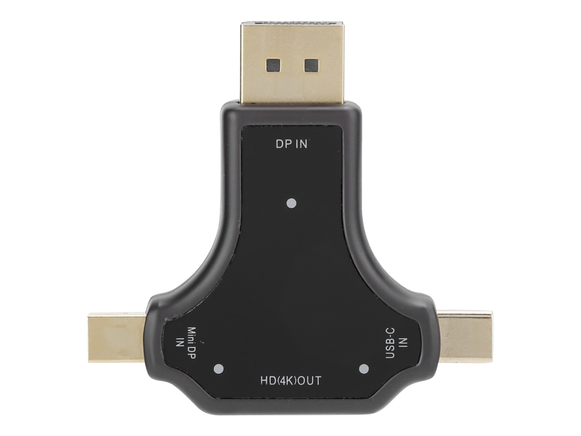 Adaptador Multifuncional 3 En 1, Convertidor De Hd/dp/mini Dp A Hdmi, Accesorios Para Portátiles D63a