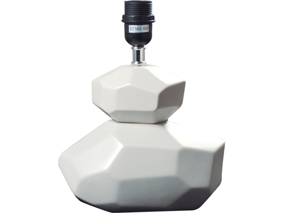 Base para Lámpara de Mesa Monte Gordo 1Xe27 C.23Xl.13Xalt.30Cm Gris FERRIMEX