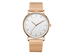 Reloj De Pulsera Analógico De Cuarzo Con Bisel Redondo, Estilo Moderno Y Sencillo, Accesorio De Joyería.