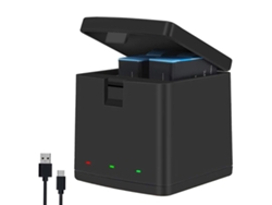 2026-caja De Carga Para Baterías De Cámara, Cargador De 3 Vías, Almacenamiento Y Carga Para Baterías Hero