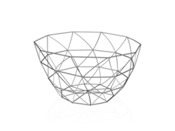 Frutero Versa Arco Gris Acero (25 X 13,5 X 25 Cm)