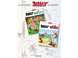Libro Astérix en Bretaña & Astérix y los Normandos de René Goscinny (Año de edición - 1966)