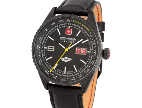 Reloj para Hombre Negro Cuero Real Smwgb2101030 SWISS MILITARY HANOWA