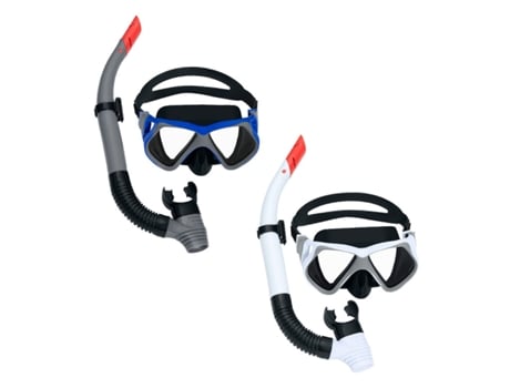 Gafas de Buceo con Tubo BESTWAY Blanco Gris Adulto (1 unidad)