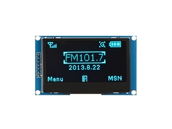 Módulo De Pantalla Oled 2.42 Pulgadas 128x64 Con Interfaz Serial Iic I2c (azul) Para Diy