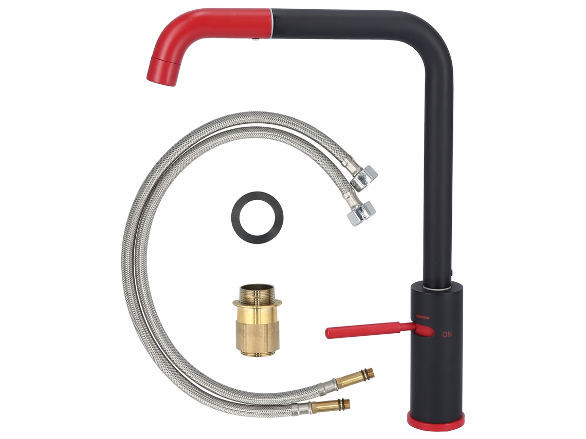 Grifo mezclador de latón G1/2 con rotación de 360° para baño, cocina y hotel.