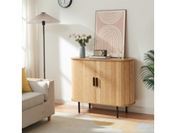 Zapatero / Aparador Tvedestrand 2 Puertas Bambú 100x40x80cm Natural [EN.CASA]