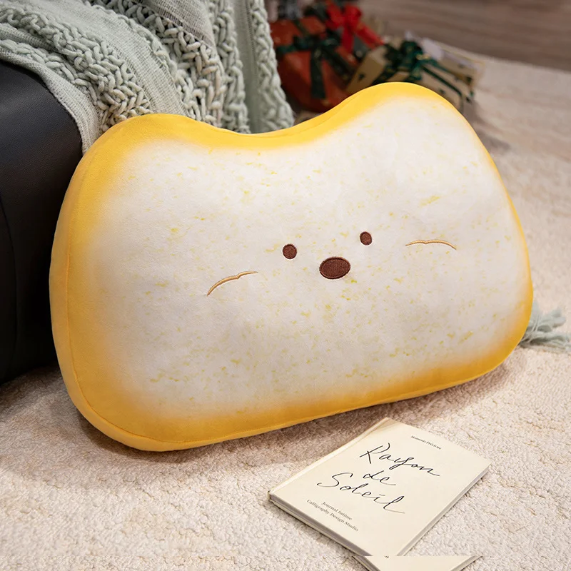 (cachorro De 45 Cm) Cojín De Pan Tostado Para Adulto, Almohada De Respaldo Para Sofá