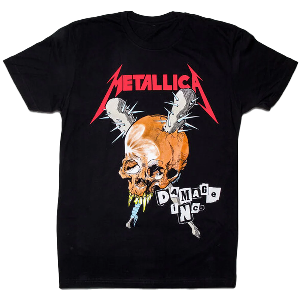 Camiseta Metallica Damaged Inc. Tour Unissex Rockinstone Tamanho: XL