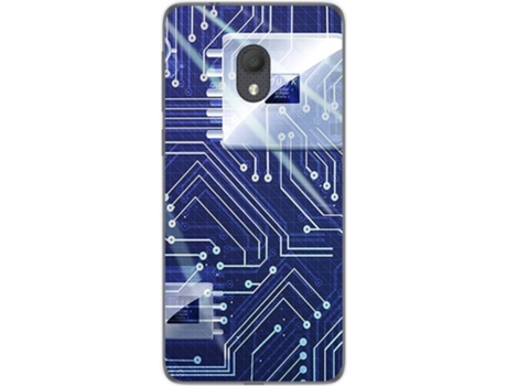 Carcasa Alcatel 1C (2019) TUMUNDOSMARTPHONE Circuito Multicolor
