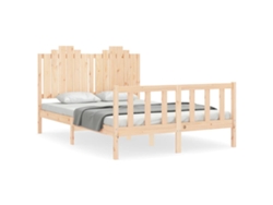 Maison Exclusive - Estructura De Cama Sin Colchón Madera De Pino Blanca 140x200 Cm