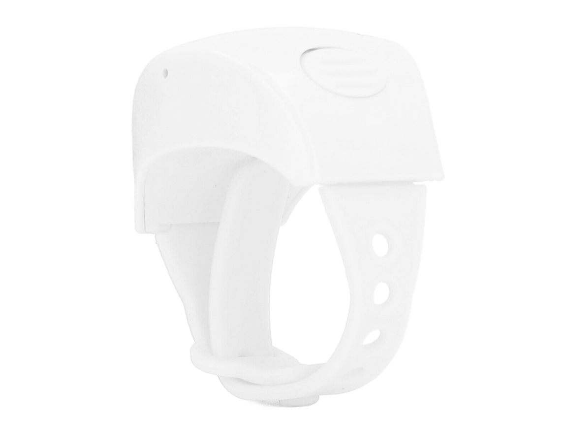 Anillo Control Remoto Cámara Clicker Abs 30mah Ajustable App Volteo Página Smartphone Blanco