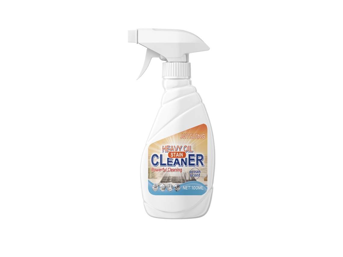 Limpiador eficaz para manchas difíciles de aceite en la cocina.
