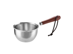 Mini Cacerola De Acero Inoxidable Para Calentar Aceite Con Calentamiento Uniforme Para Derretir Mantequilla Y Calentar Leche.