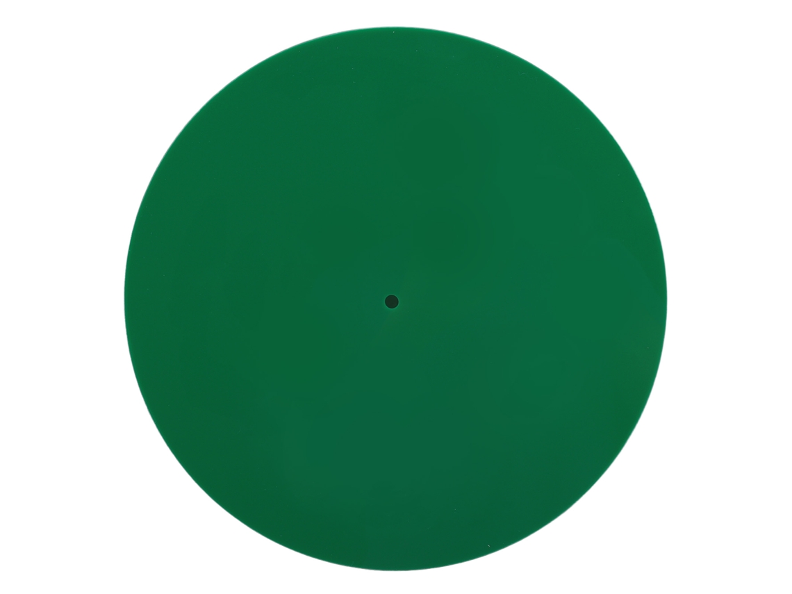 Almohadilla Deslizante Acrílica Para Tocadiscos De 12 Pulgadas, Antiestática, Verde.