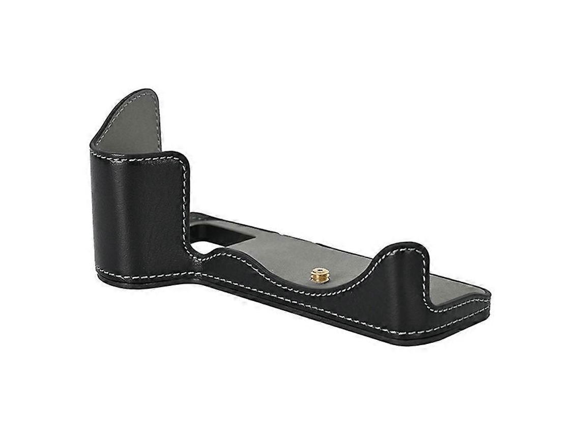 Estuche de cuero para cámara Panasonic Lumix S5/S5 II con ranura para batería Facpoet