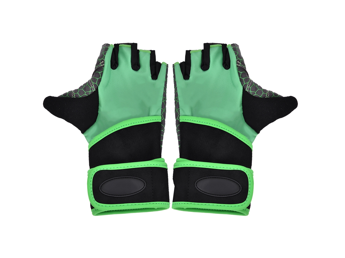Guantes unisex Boodun de medio dedo para gimnasio y deportes, levantamiento de pesas y fitness (m)