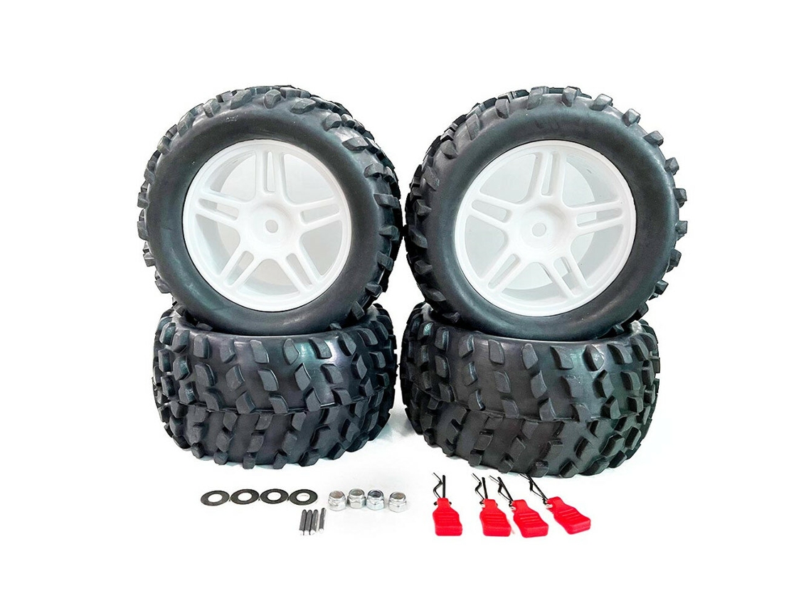 1822bl-d 4pcs Neumáticos Ruedas Más Grandes Mejorados Hexágono 12mm Wltoys 144001 144010 124017 124018 124019 Piezas Rc