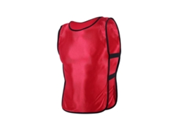 Chaleco Rojo Con Cuello Para Niños, Ideal Para Deportes Al Aire Libre Y Entrenamiento De Fútbol.