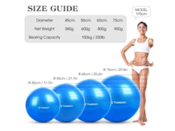 2026rebe-pelota De Yoga Gruesa 45cm/55cm/65cm/75cm Con Bomba De Pie Para Equilibrio Pilates Ejercicio Físico Fitness