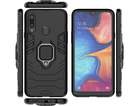 Carcasa Samsung Galaxy A20S G4M Protección Militar Magnética Negro